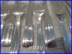 10 couverts à poisson métal argenté art deco (22p fish cutlery set) GM l83
