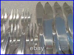 10 couverts à poisson métal argenté art deco (22p fish cutlery set) GM l83