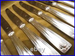 11 couteaux à dessert métal argenté F Frionnet art deco dessert knives lb