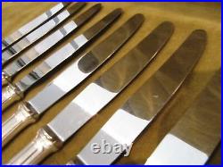11 couteaux à dessert métal argenté F Frionnet art deco dessert knives lb