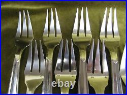 11 couverts poisson metal argente art déco (fish cutlery set 22pces) Argental
