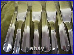11 couverts poisson metal argente art déco (fish cutlery set 22pces) Argental