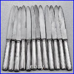 12 couteaux De Table Métal Argenté estampillé Orbrille style art déco N°2