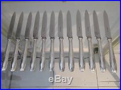 12 couteaux à dessert metal argente art deco Ercuis Sphinx 18,5cm dessert knives