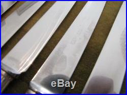 12 couteaux à dessert metal argente art deco SFAM dessert knives