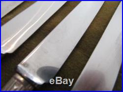 12 couteaux à dessert metal argente art deco SFAM dessert knives
