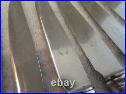 12 couteaux à dessert métal argenté art deco (dessert knives) Boulenger