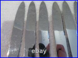 12 couteaux à dessert metal argente (dessert knives) art deco grand prix ety