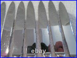 12 couteaux à dessert metal argente (dessert knives) art deco grand prix ety