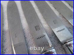 12 couteaux à dessert métal argenté st art deco Saglier Frères dessert knives