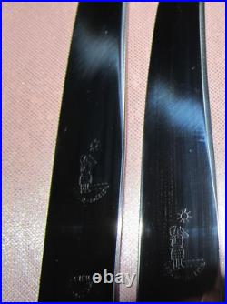 12 couteaux table de Art Déco manche galalithe virole & décor métal argenté 24cm