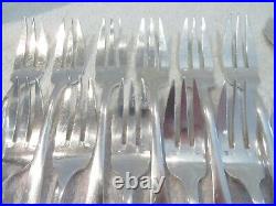 12 couverts à poisson métal argenté art déco MB (fish forks & knives) BB