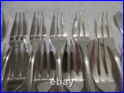 12 couverts à poisson métal argenté art deco Perrin 24p fish cutlery set