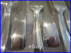 12 couverts à poisson métal argenté art déco Piery 24p fish cutlery set ety