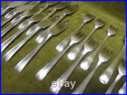 12 couverts poisson métal argenté art deco boreal FRIONNET fish forks, knives