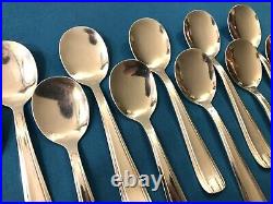 12 cuillères à glace ART DECO métal argenté Orfèvre PRUD'HOMME couvert 13,5 cm