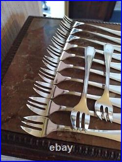 12 fourchettes à Huîtres Christofle America Style Art Deco Métal Argenté