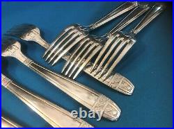 12 fourchettes à entremet ART DECO modèle GRAND PRIX métal argenté Couvert 18 cm