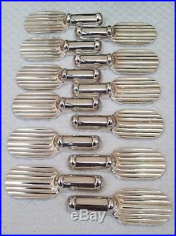 12 porte-couteaux en métal argenté Christofle