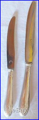 24 couteaux Thiers métal argenté art déco knives