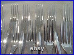 24 fourchettes à dessert métal argenté art deco Argental Dessert luncheon forks
