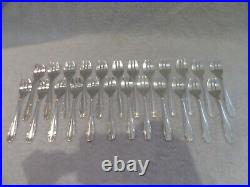 24 fourchettes à huitre métal argenté art deco perles Ercuis oyster forks