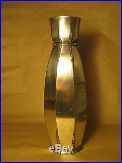 A Saisir! Sublime Vase Art Deco Metal Argente Gallia