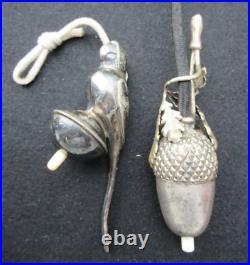 ANCIEN POIRE de LIT INTERRUPTEUR ELECTRIQUE BRONZE ARGENTE ART DECO PERROQUET