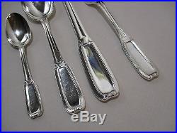 Ancienne Menagere Boulenger Art Deco 37 Pces Metal Argente Silver Silber Metal
