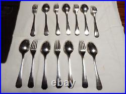 ANCIENNES Fourchettes Cuillères Métal Argenté Art Déco CHRISTOFLE Modèle cutlery