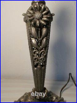 Ancien pied de lampe art deco 1930 France PARIS 592 pour globe tulipe daum galle