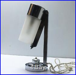 Ancienne Lampe BORIS LACROIX MITIS Art Deco Bauhaus Table Lamp era Buquet 1950