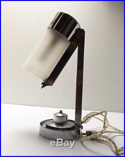 Ancienne Lampe Mitis BORIS LACROIX Vintage Art Deco Bauhaus Table Lamp 1930 30