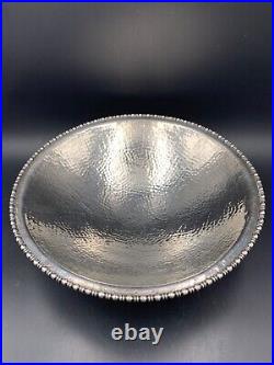 Ancienne coupe plat anglais Art Déco en métal argenté