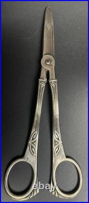 Anciens CISEAUX à RAISIN ART DÉCO WMF en métal argenté Jugendstil grape scissors