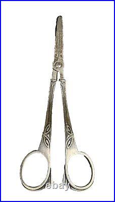 Anciens CISEAUX à RAISIN ART DÉCO WMF en métal argenté Jugendstil grape scissors