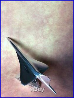 Avion Concorde en alu Trophée d'agence de voyage 45 cm de long