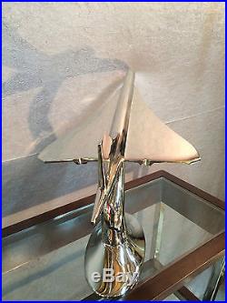 Avion Concorde en alu Trophée d'agence de voyage de 71 cm