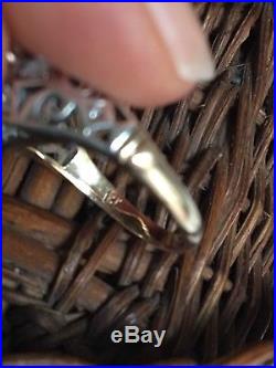 Bague Ancienne art Deco En Or 18k Argent Perle french Antique Gold Pearl Ring