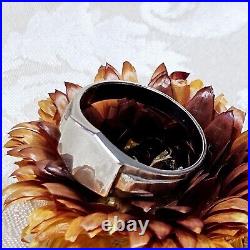 Bague Chevalière Art Déco Artisan Argent 925 Poinçon Sanglier T64 Neuve Stock