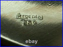 Beau Service A Glace 13 Pieces En Metal Argenté Art Deco Argental