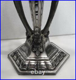 Belle COUPE sur pied cristal métal argenté art déco 1930 orfèvrerie DILECTA