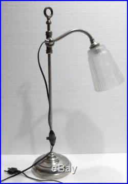 Belle et Ancienne LAMPE DE BUREAU Télescopique et Orientable Années 1930