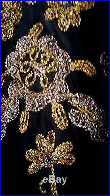 Blouse corsage 1920 broderie or et argent Antique French Art Deco Evening Blouse