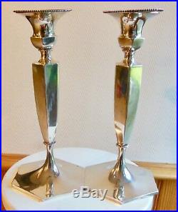 Bougeoirs ou FLAMBEAUX ROGER WILLIAMS SILVER CO ART DECO, CANDLESTICK