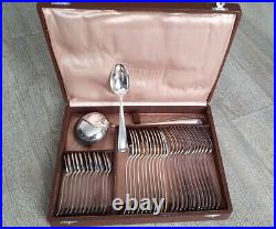 Boulenger Art Déco modèle BETTY, ménagère 37 pièces bon état, métal argenté 1930