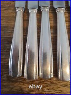 Boulenger Orfèvrerie 12 couteaux à entremets/dessert/Metal Argenté Art Déco 30's