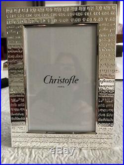 CHRISTOFLE Cadre à photo en métal argenté NEUF /Boite d'origine /PAIX gravée