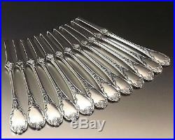 CHRISTOFLE MODELE MARLY 12 FOURCHETTES A HOMARD CRUSTACES METAL ARGENTE Ca1980