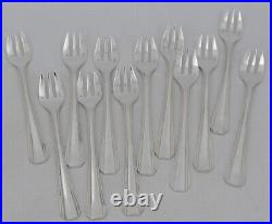 Christofle Boréal/Art Déco 12 fourchettes à huîtres métal argenté excellent état